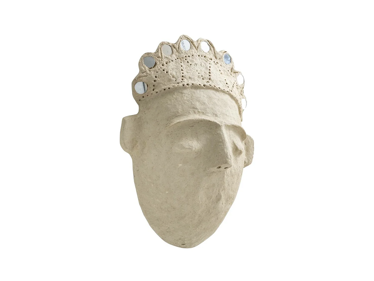 Masque avec couronne en papier mâché Antoine