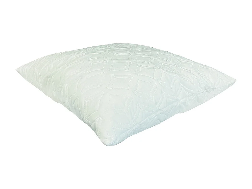 2 oreillers fermes à mémoire de forme anti-acariens et anti-allergéniques 60 x 60 cm