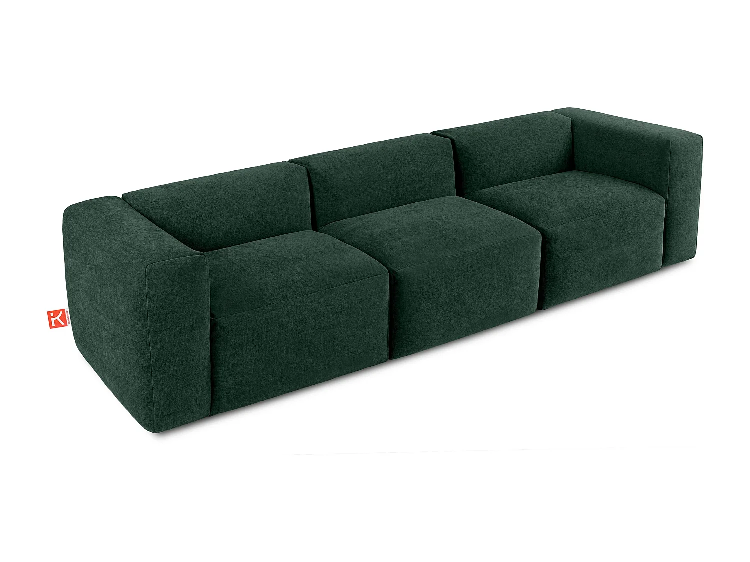 Sofa 3 Sitzer mit extrem weicher und bequemer Sitz - marineblau - BUFFO