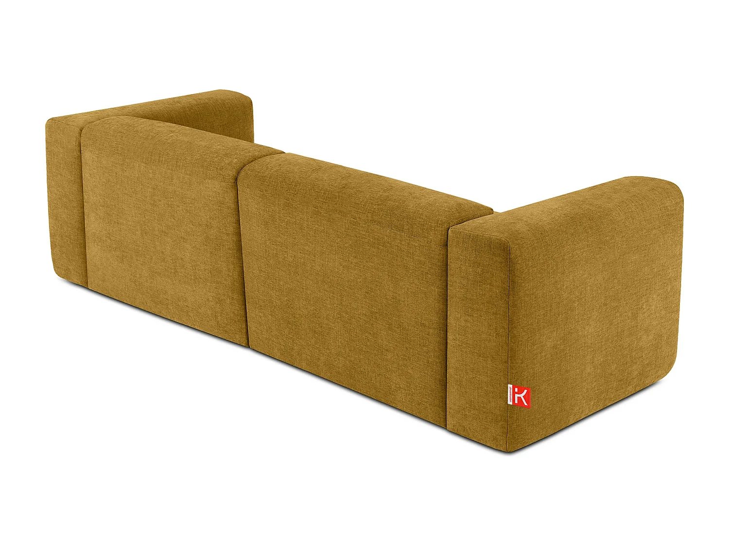 Sofa 2,5 Sitzer mit extrem weicher und bequemer Sitz - gelb - BUFFO