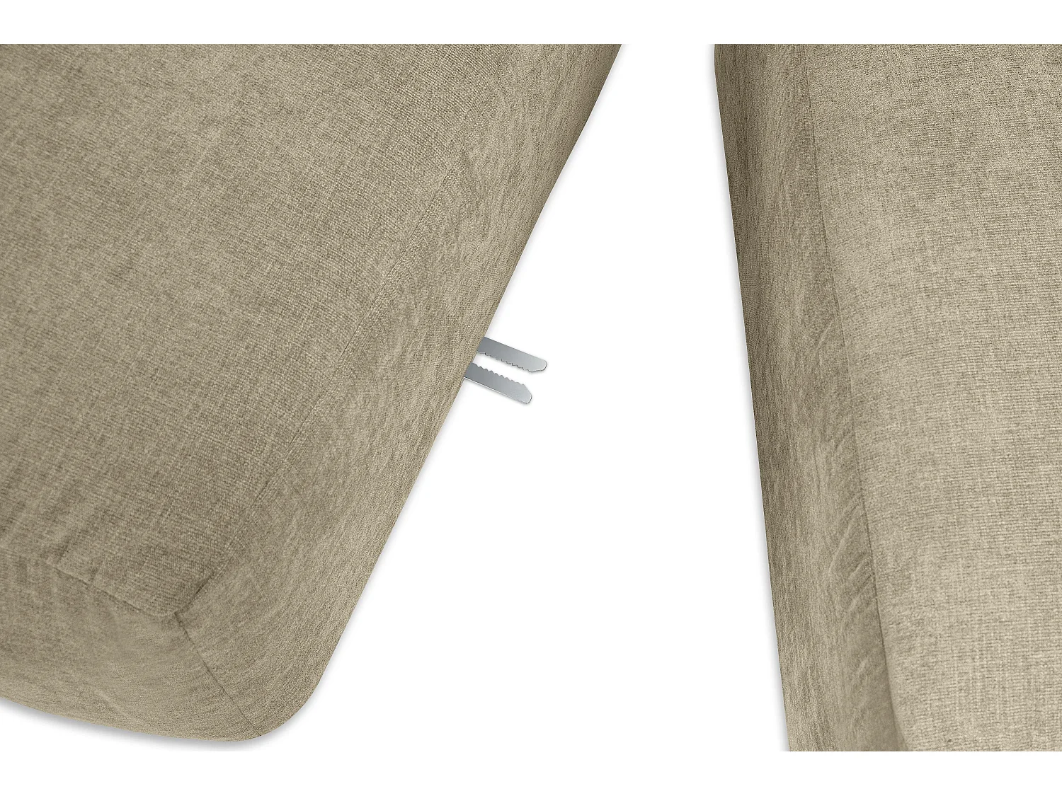 Ecksofa Rechts 6-Sitzer mit extrem weicher und bequemer Sitz - gelb - BUFFO