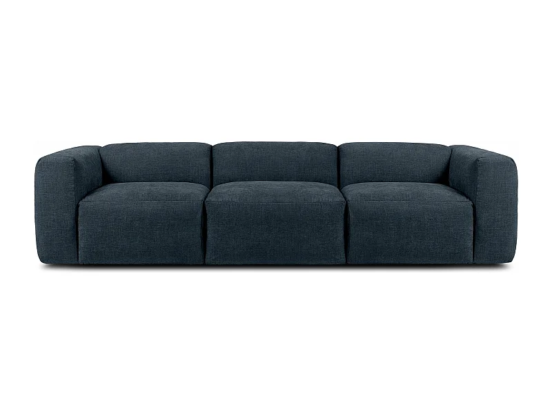 Sofa 3 Sitzer mit extrem weicher und bequemer Sitz - dunkelblau - BUFFO