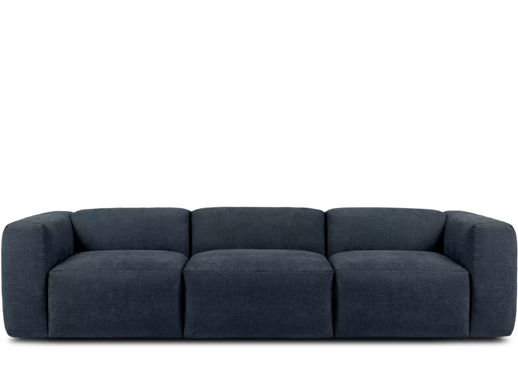 Kauf Unique Sofa 3 Sitzer mit extrem weicher und bequemer Sitz - dunkelblau - BUFFO