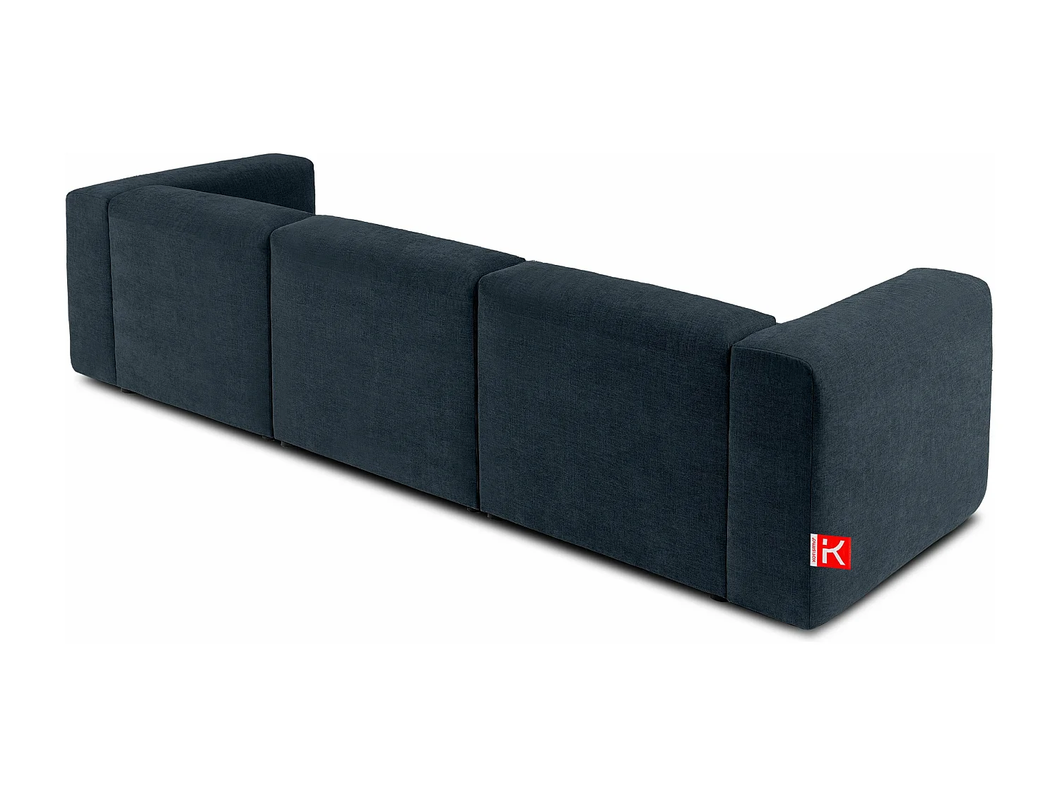 Sofa 3 Sitzer mit extrem weicher und bequemer Sitz - dunkelblau - BUFFO