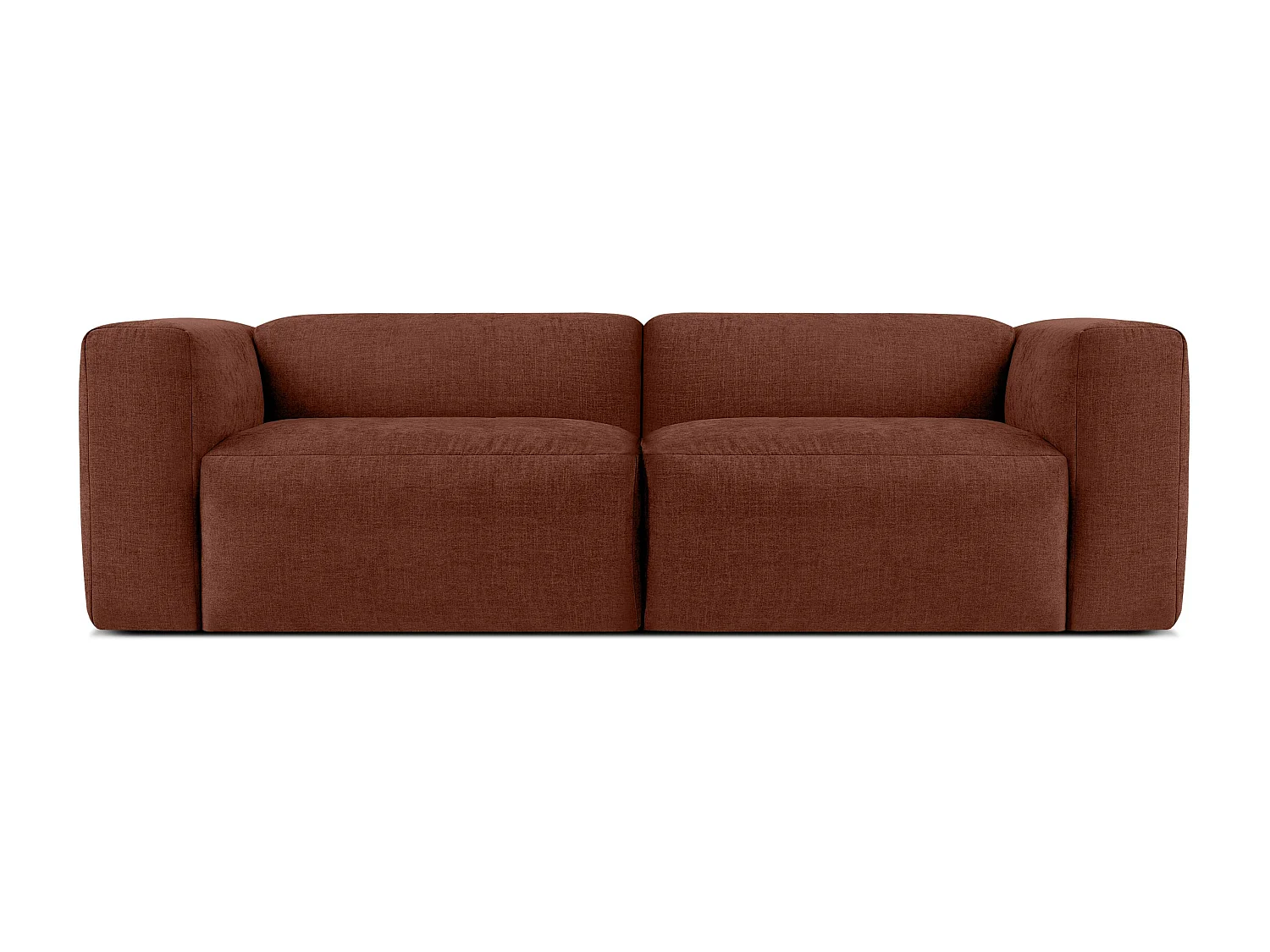 Sofa 2,5 Sitzer mit extrem weicher und bequemer Sitz - orange - BUFFO