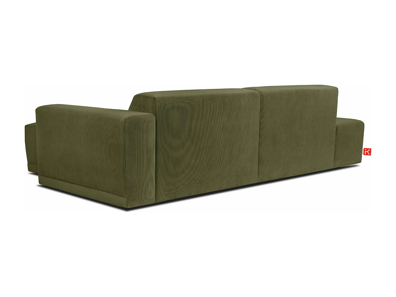 Ecksofa Rechts in moderner Optik mit hochwertigem Kaltschaum  - Grün - MUDI