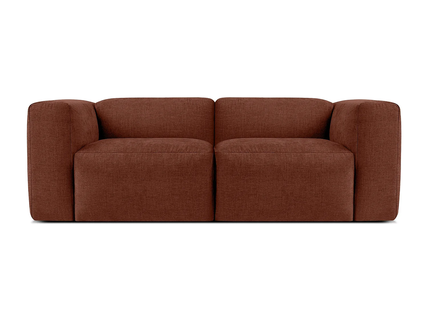 Sofa 2 Sitzer mit extrem weicher und bequemer Sitz - orange - BUFFO