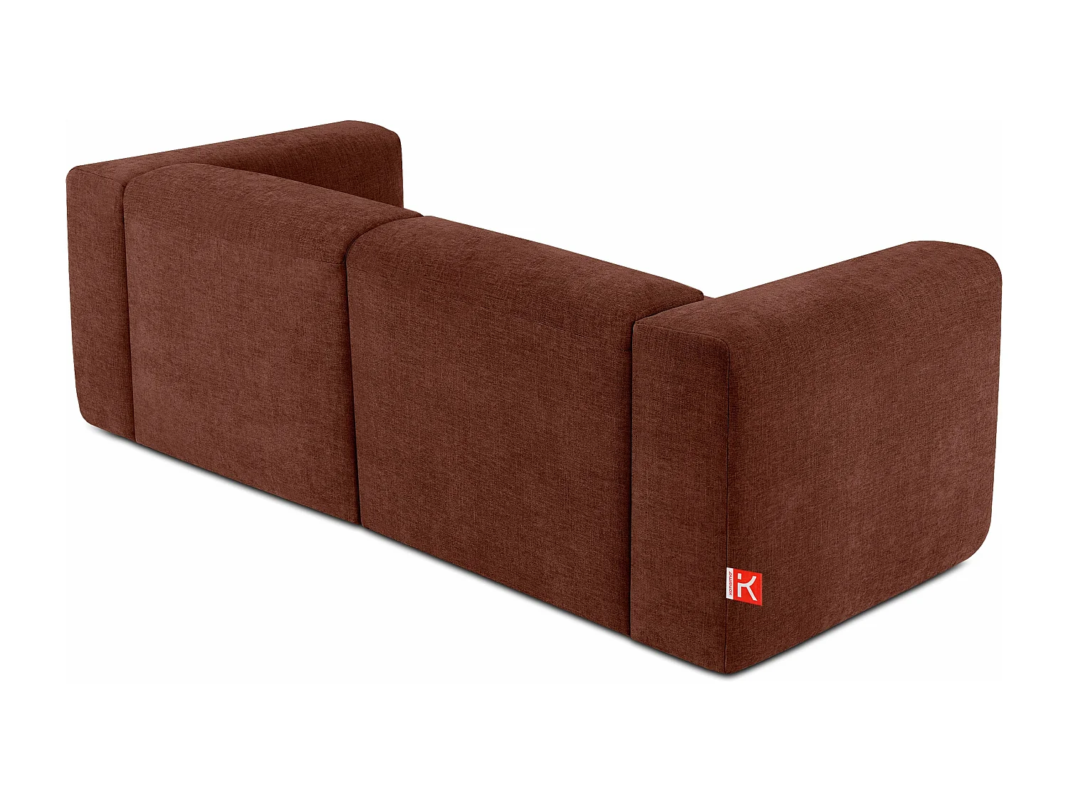 Sofa 2 Sitzer mit extrem weicher und bequemer Sitz - orange - BUFFO
