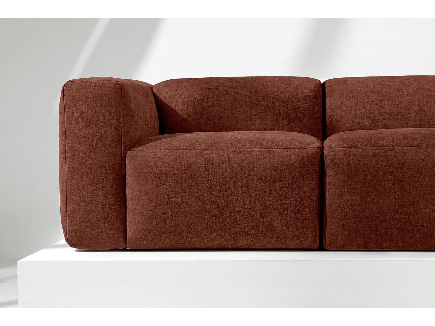 Sofa 2 Sitzer mit extrem weicher und bequemer Sitz - orange - BUFFO