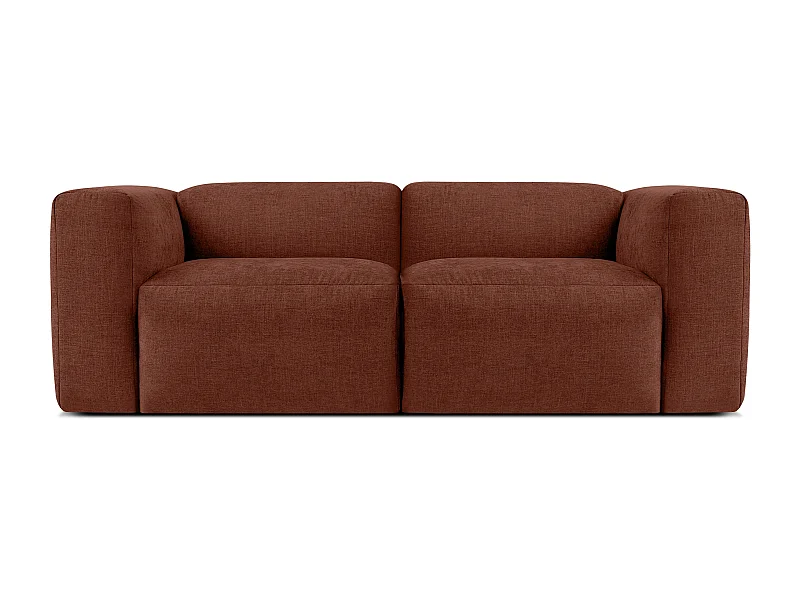 Sofa 2 Sitzer mit extrem weicher und bequemer Sitz - orange - BUFFO
