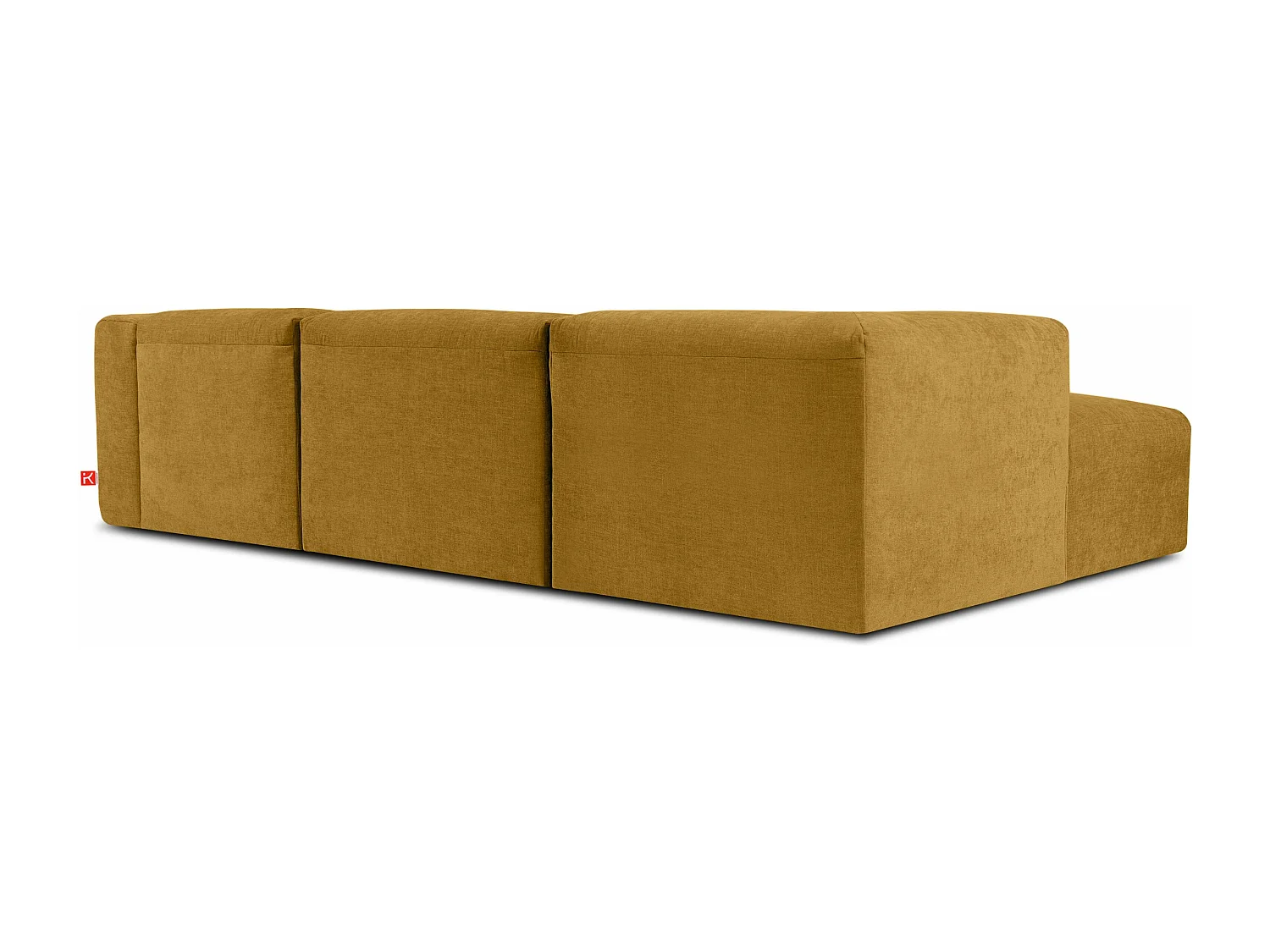 Ecksofa Links mit extrem weicher und bequemer Sitz - gelb - BUFFO