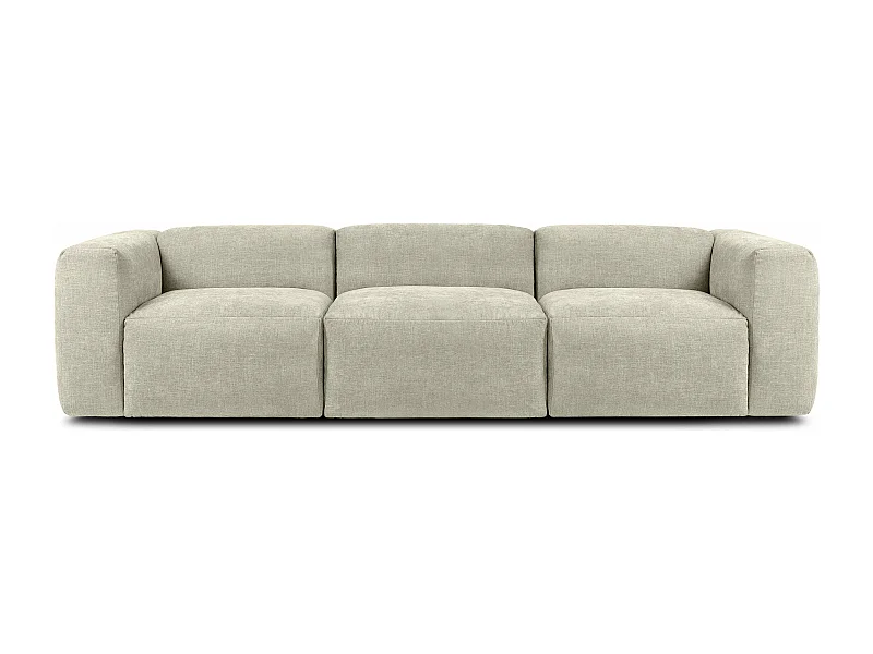 Sofa 3 Sitzer mit extrem weicher und bequemer Sitz - ecrufarben - BUFFO