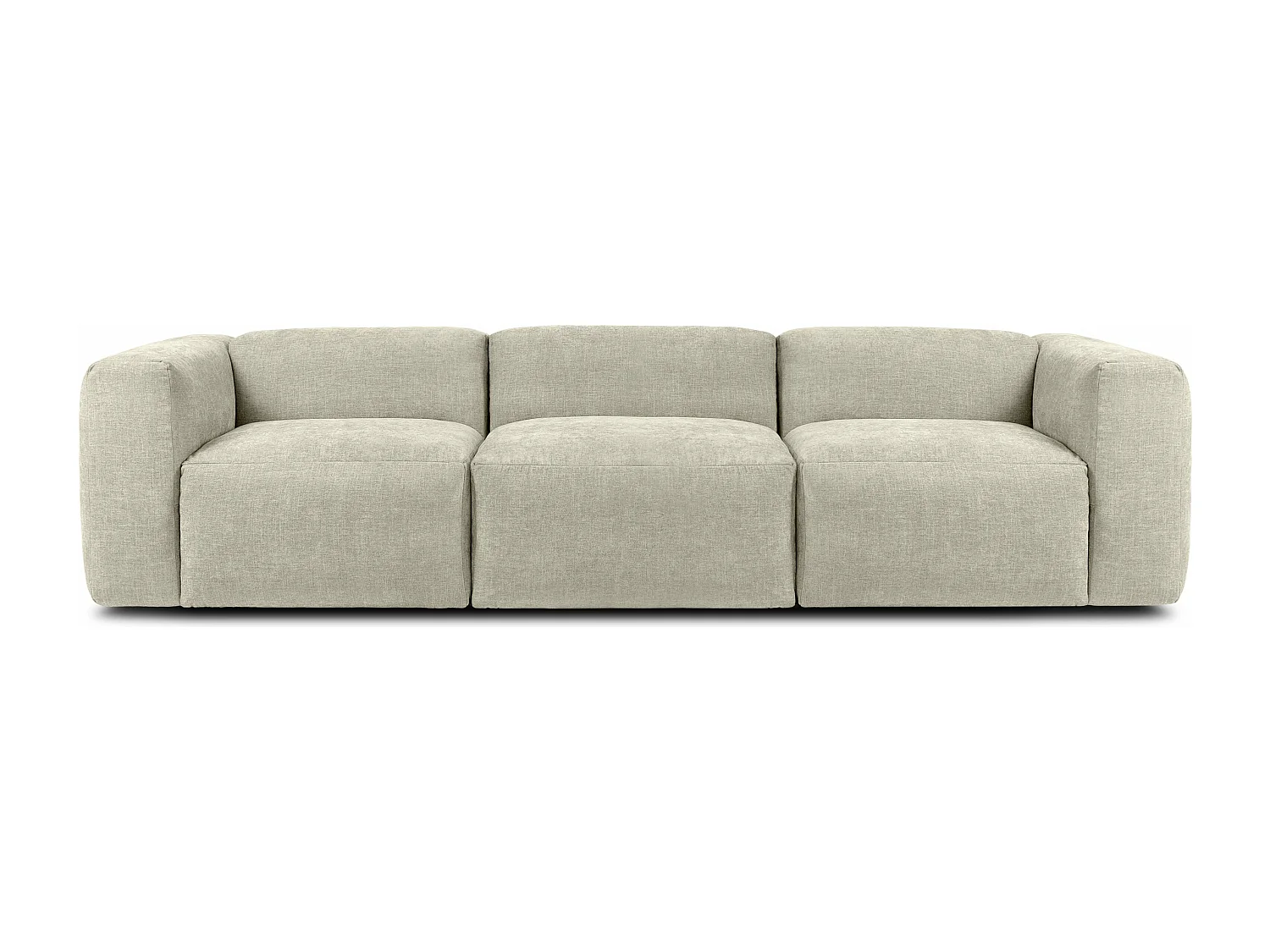 Sofa 3 Sitzer mit extrem weicher und bequemer Sitz - ecrufarben - BUFFO