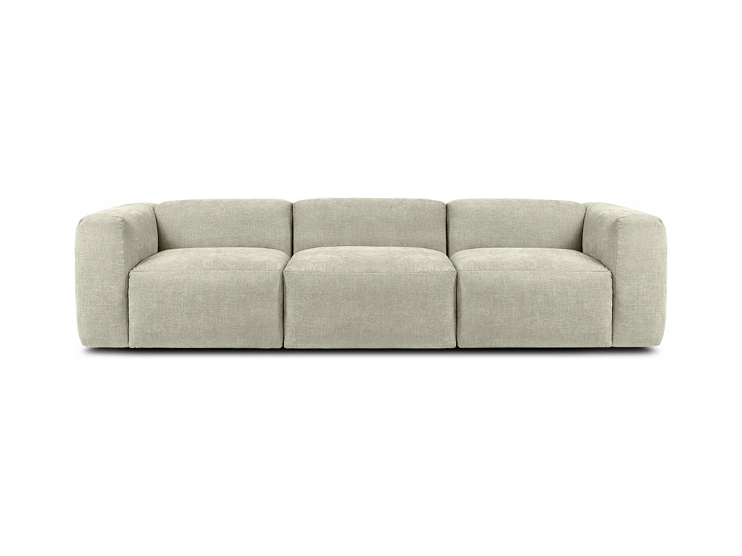 Canapé 3 places avec assise extrêmement moelleuse et confortable - couleur écru - BUFFO