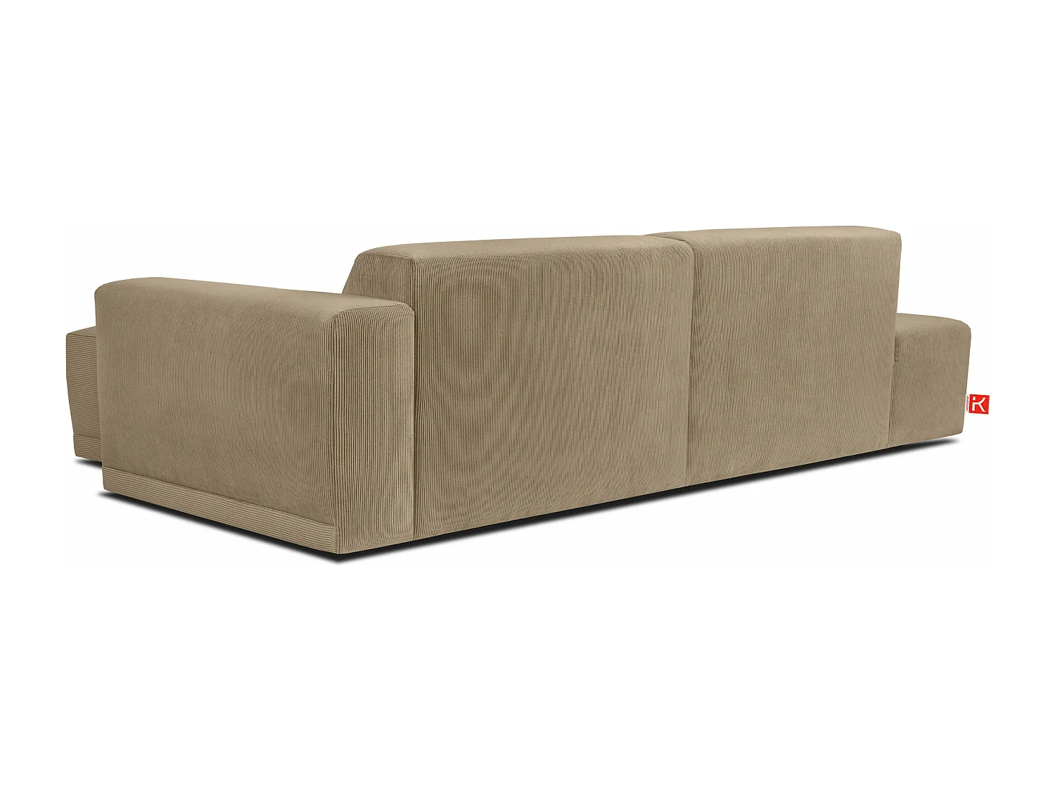 Ecksofa Rechts in moderner Optik mit hochwertigem Kaltschaum  - beige - MUDI