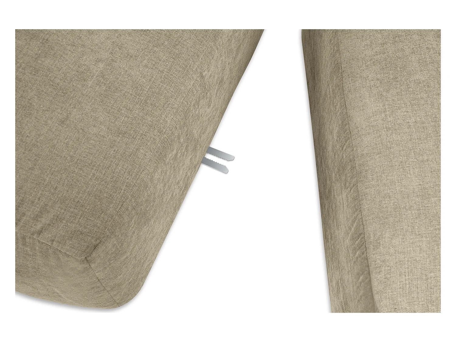 Ecksofa Links 6-Sitzer mit extrem weicher und bequemer Sitz - gelb - BUFFO