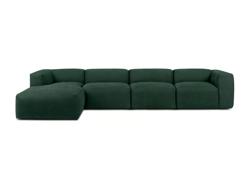 Kauf Unique Ecksofa Links 6-Sitzer mit extrem weicher und bequemer Sitz - grün - BUFFO