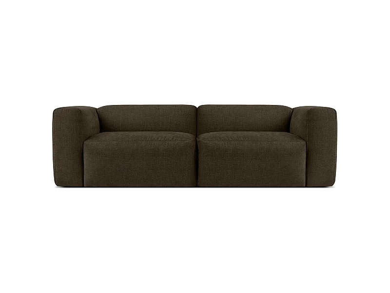 Sofa 2,5 Sitzer mit extrem weicher und bequemer Sitz - braun - BUFFO