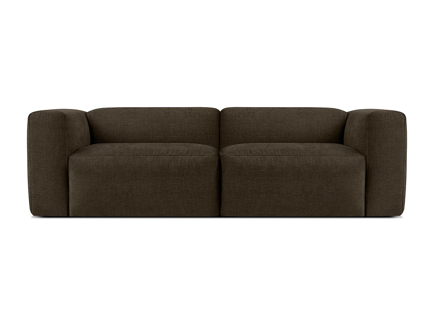 Sofa 2,5 Sitzer mit extrem weicher und bequemer Sitz - braun - BUFFO