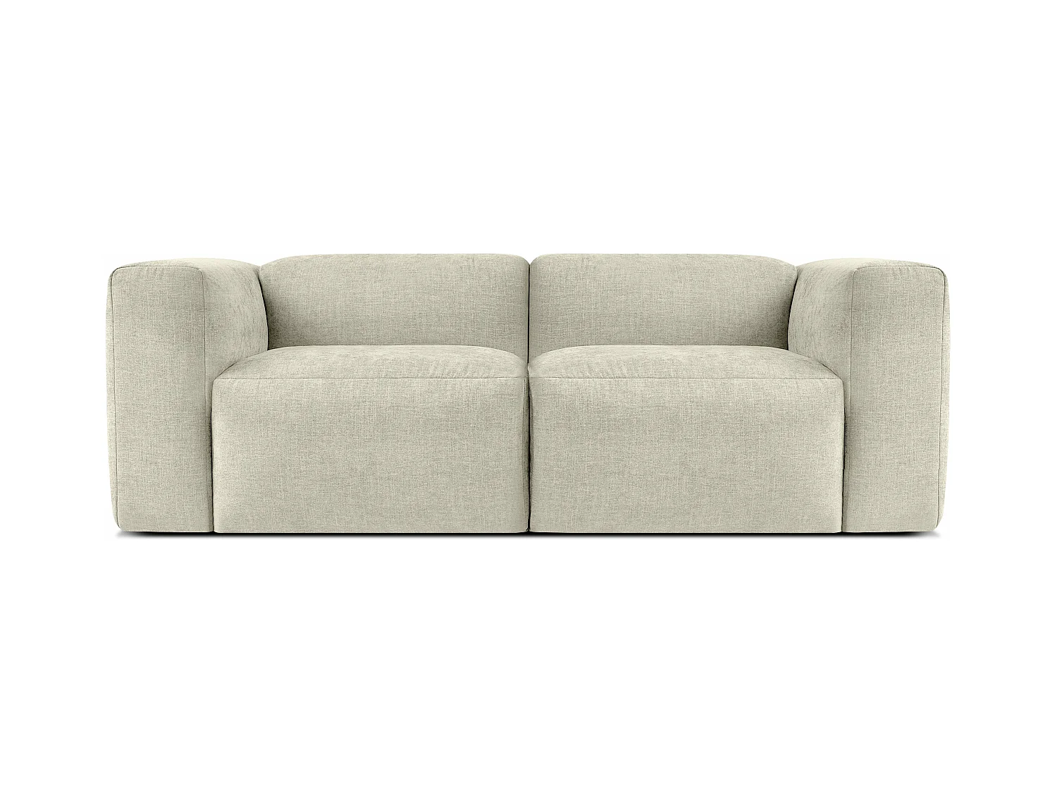 Canapé 2 places avec assise extrêmement moelleuse et confortable - couleur écru - BUFFO