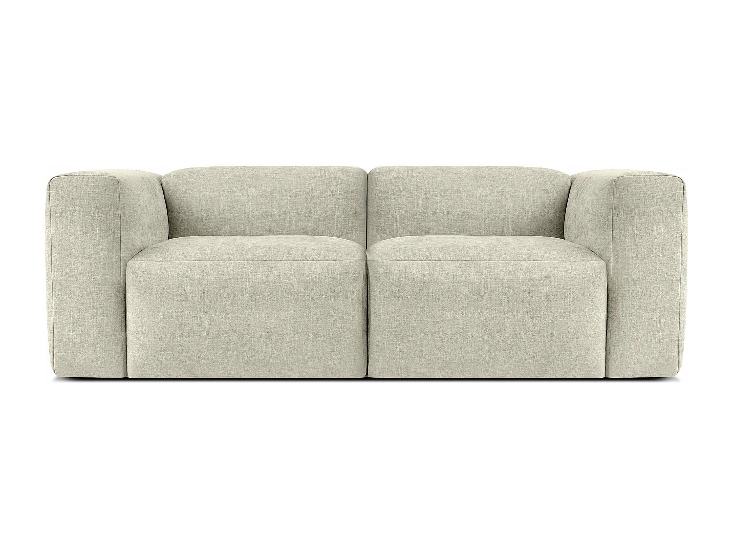 Sofa 2 Sitzer mit extrem weicher und bequemer Sitz - ecrufarben - BUFFO
