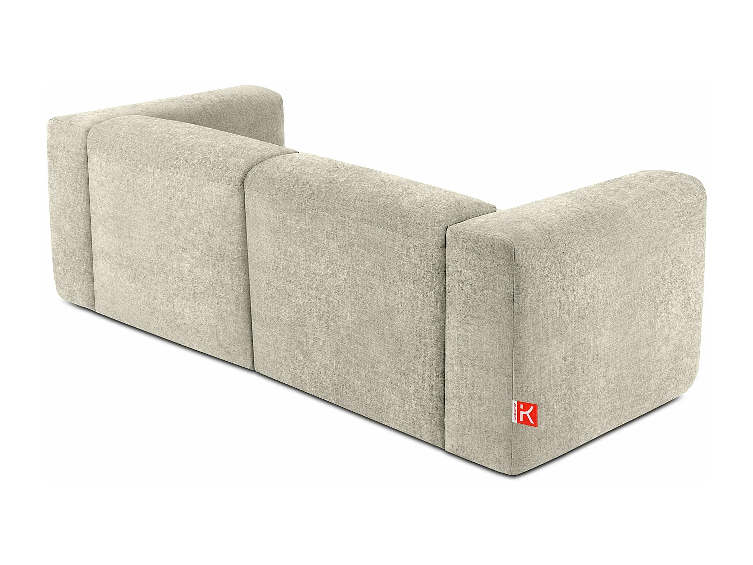 Sofa 2 Sitzer mit extrem weicher und bequemer Sitz - ecrufarben - BUFFO