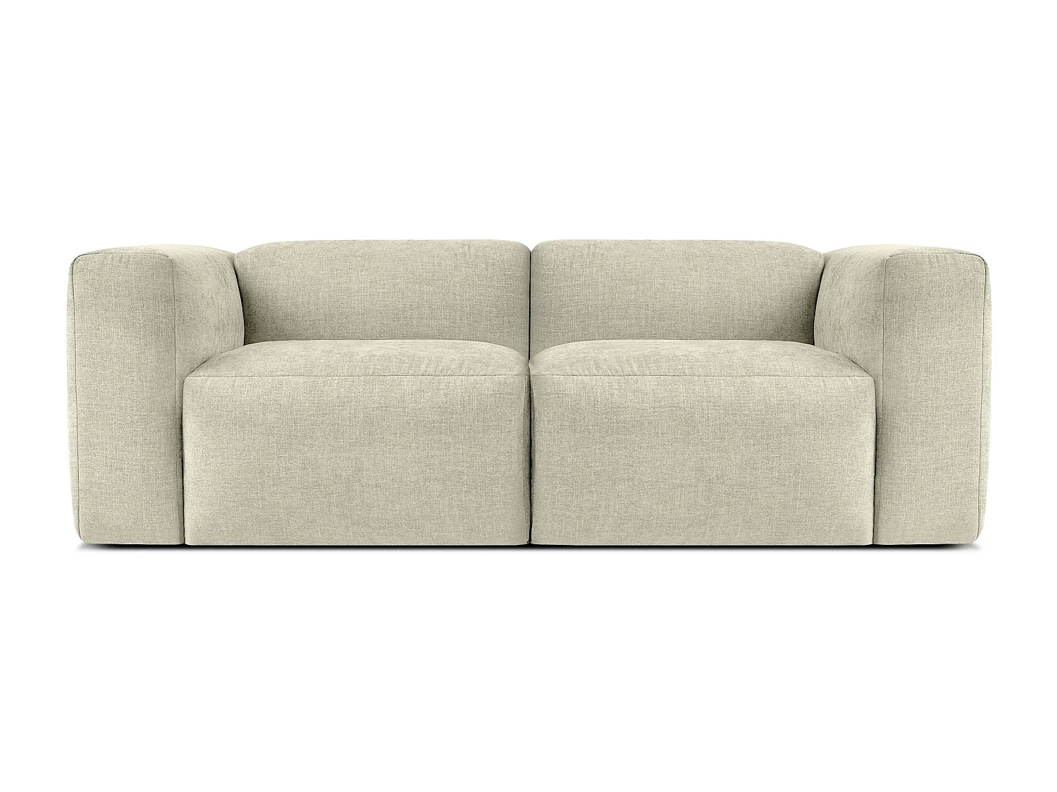 Sofa 2 Sitzer mit extrem weicher und bequemer Sitz - ecrufarben - BUFFO