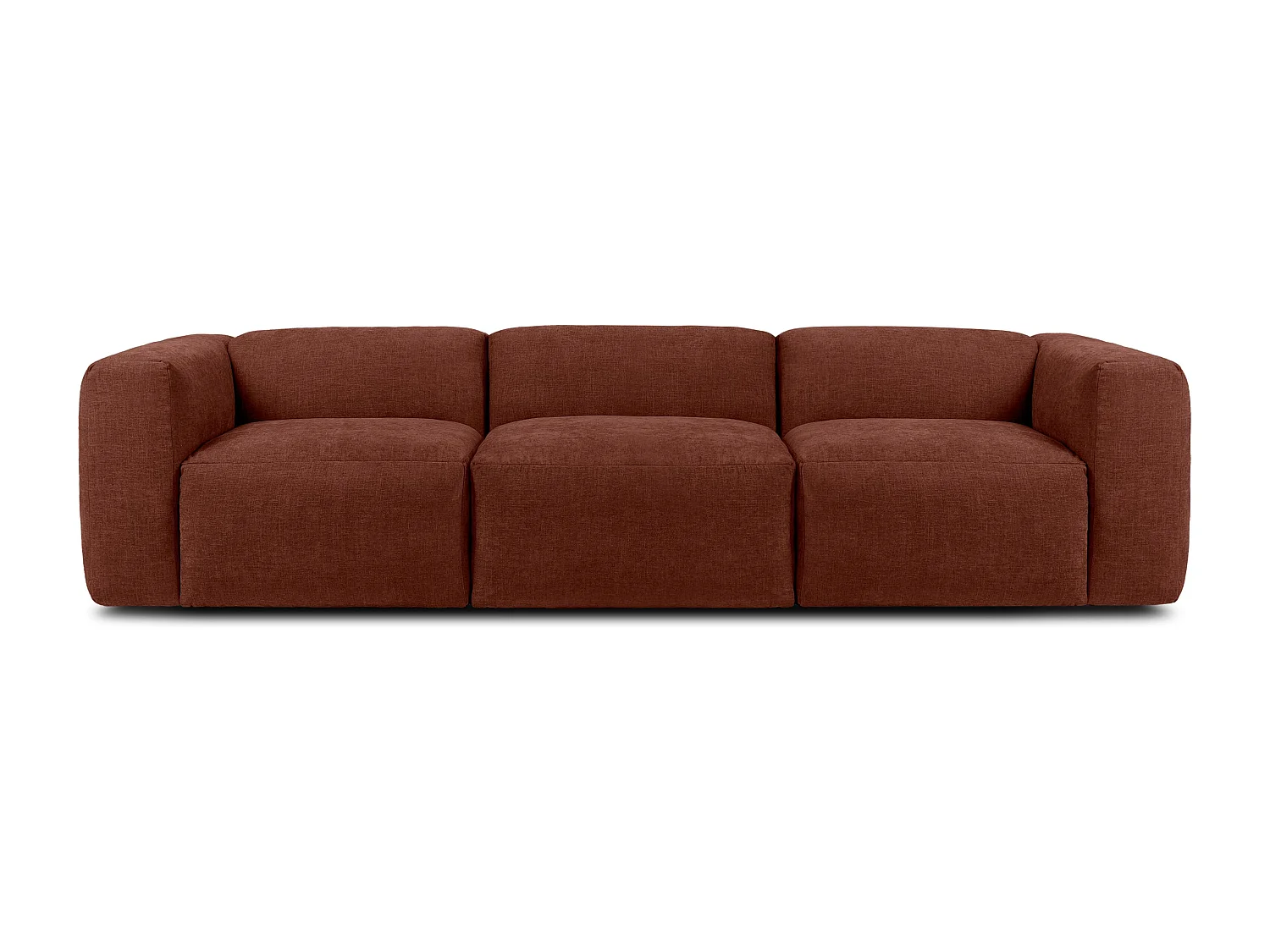 Sofa 3 Sitzer mit extrem weicher und bequemer Sitz - orange - BUFFO