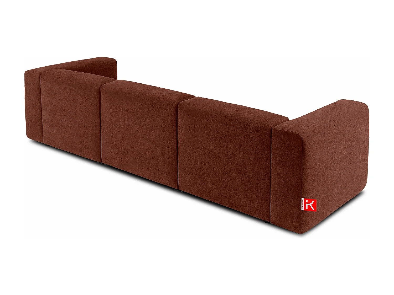 Sofa 3 Sitzer mit extrem weicher und bequemer Sitz - orange - BUFFO