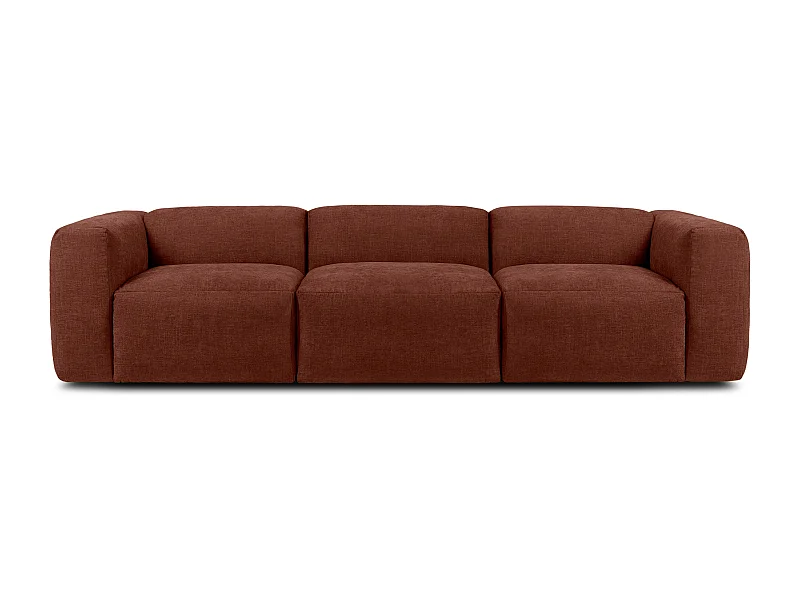 Sofa 3 Sitzer mit extrem weicher und bequemer Sitz - orange - BUFFO