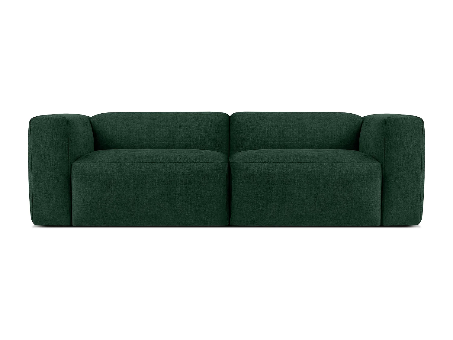 Canapé 2,5 places avec assise extrêmement moelleuse et confortable - bleu marine - BUFFO