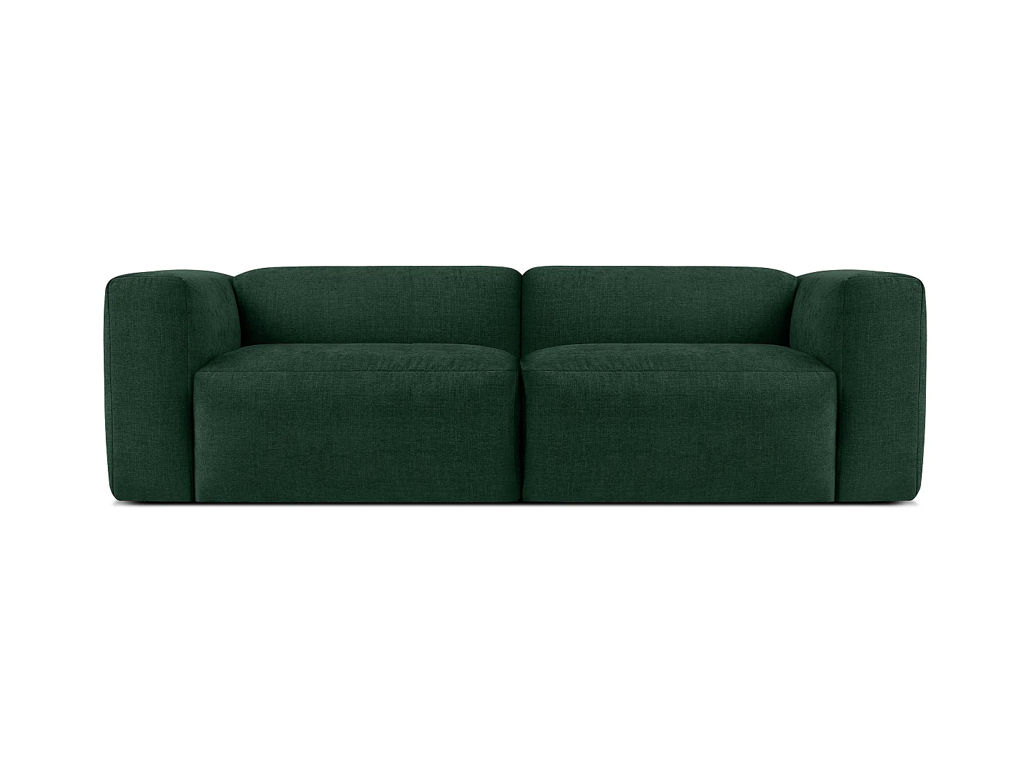 Canapé 2,5 places avec assise extrêmement moelleuse et confortable - bleu marine - BUFFO