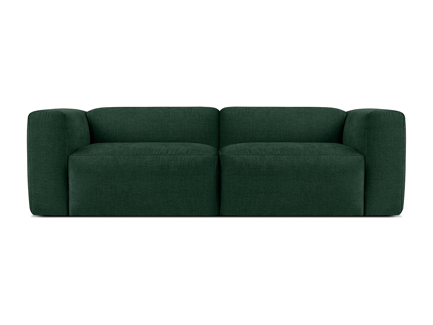 Canapé 2,5 places avec assise extrêmement moelleuse et confortable - bleu marine - BUFFO