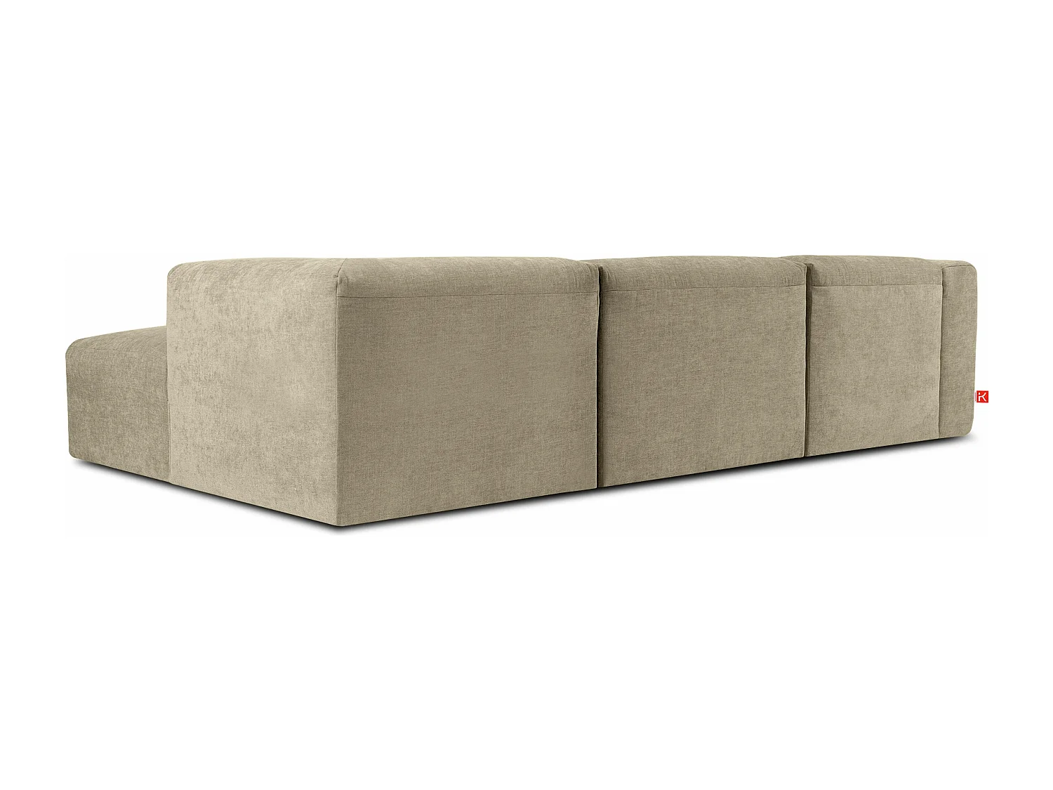 Ecksofa Rechts mit extrem weicher und bequemer Sitz - gelb - BUFFO