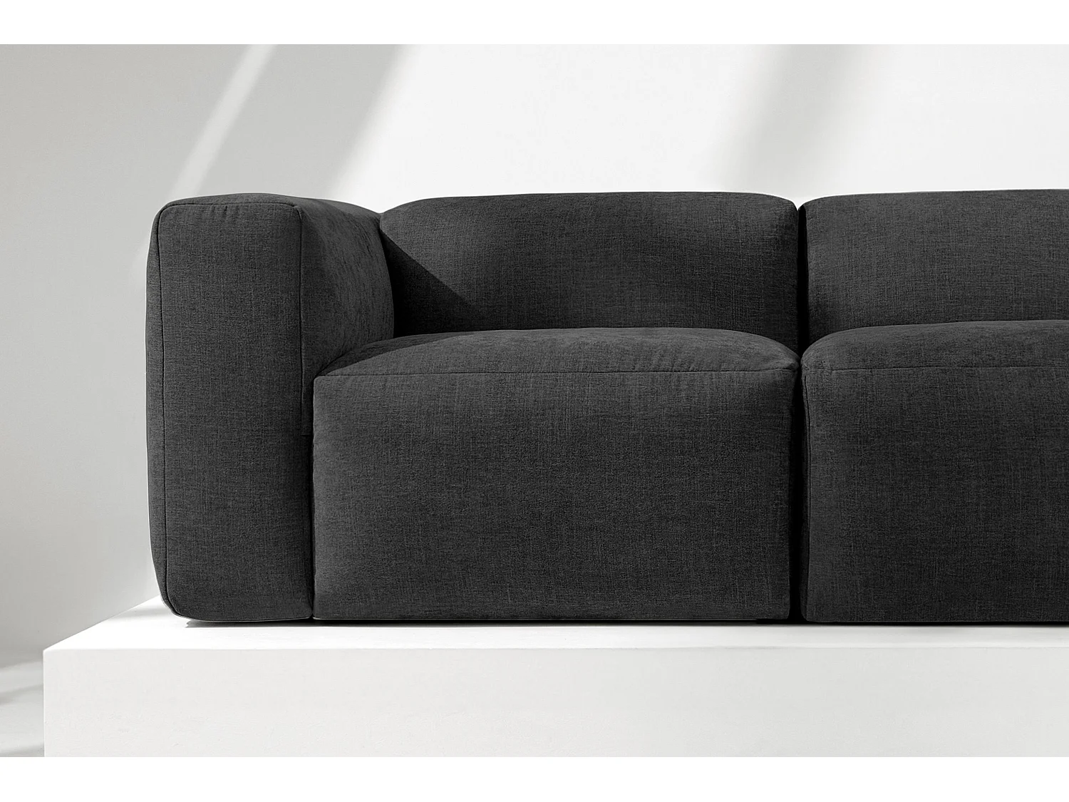 Sofa 2 Sitzer mit extrem weicher und bequemer Sitz - Grau - BUFFO