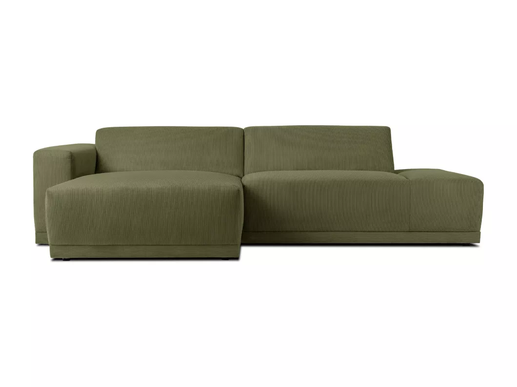 Kauf Unique Ecksofa Links in moderner Optik mit hochwertigem Kaltschaum - Grün - MUDI