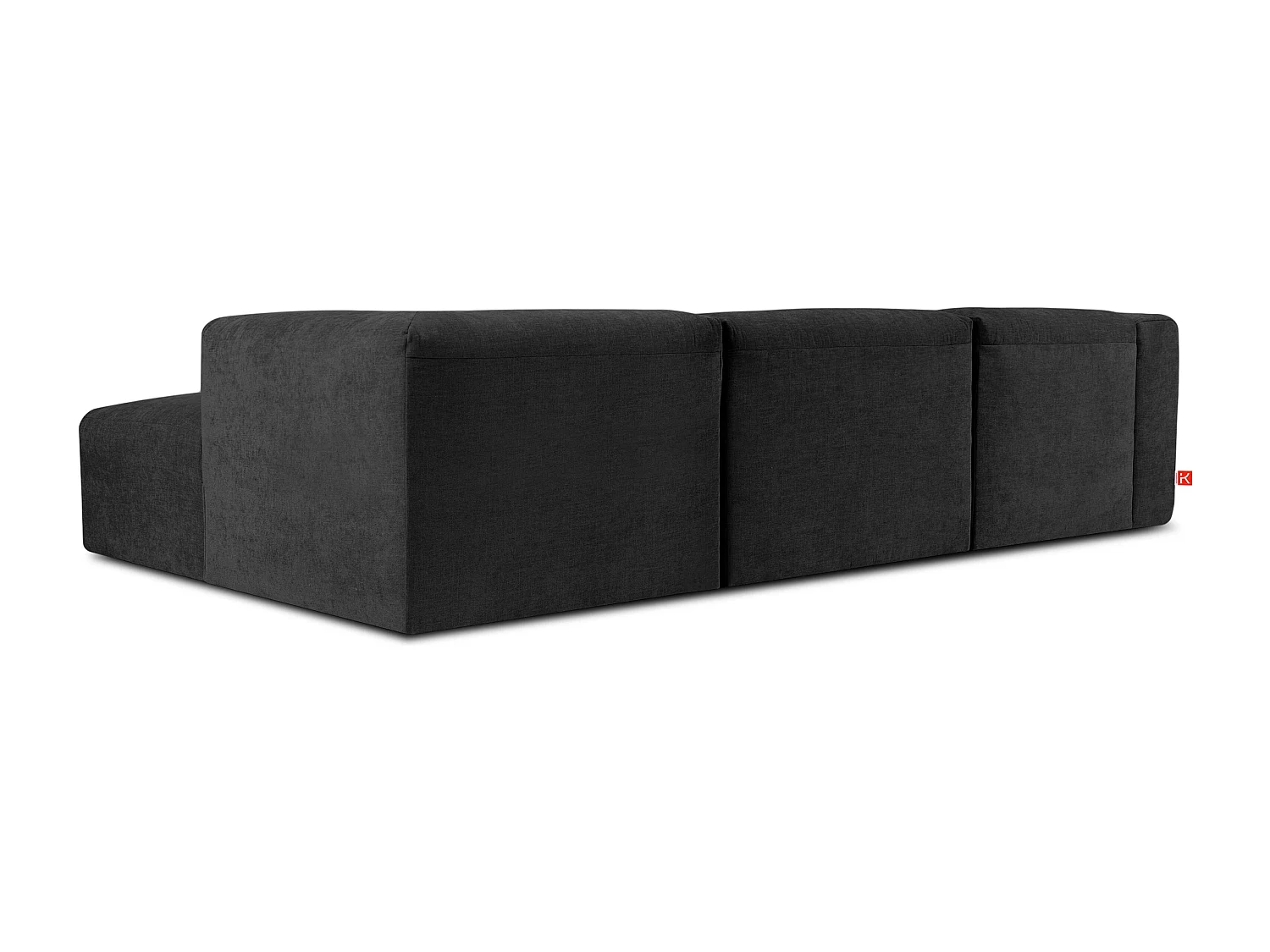 Ecksofa Rechts mit extrem weicher und bequemer Sitz - grau - BUFFO