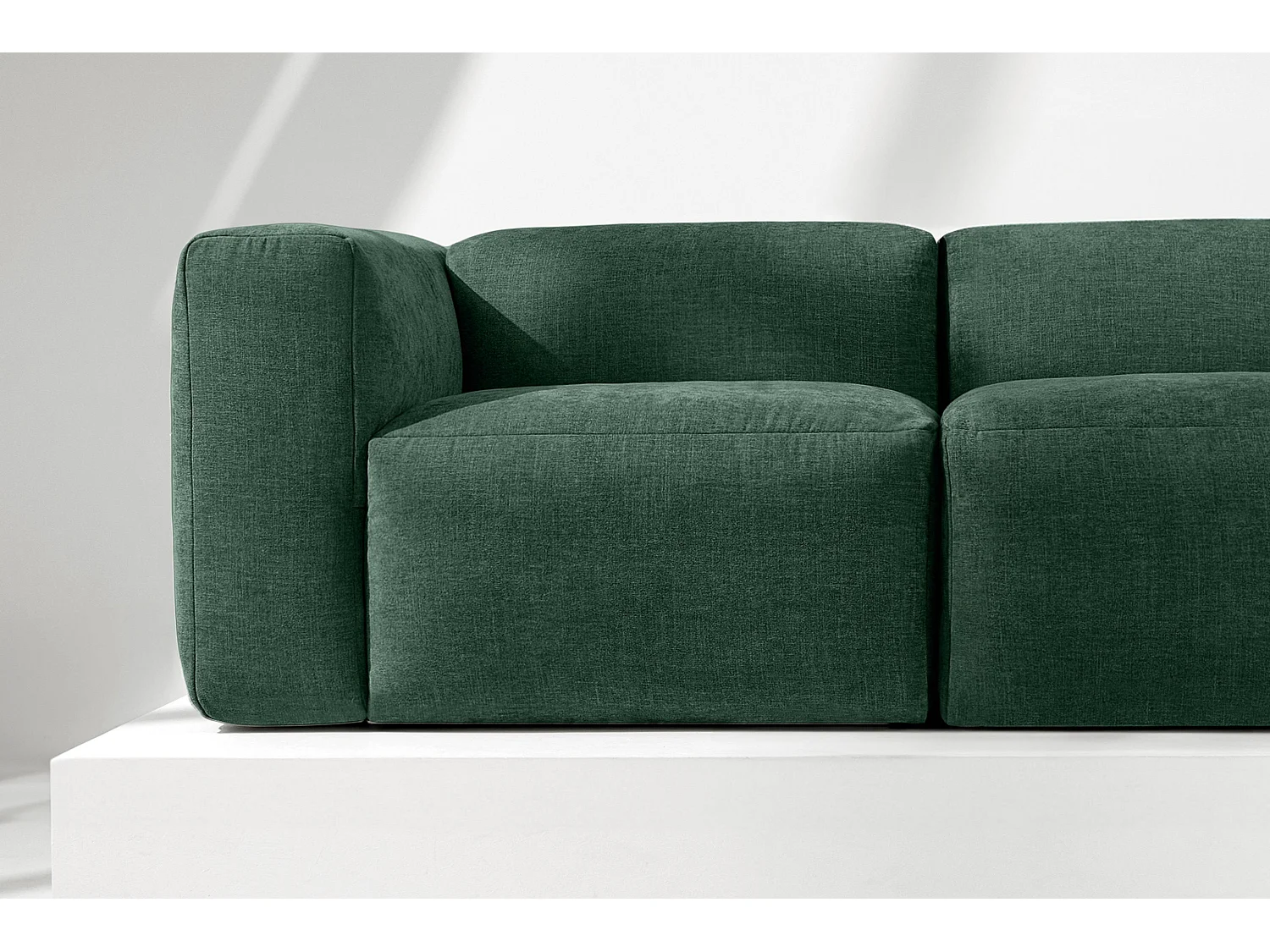 Sofa 2 Sitzer mit extrem weicher und bequemer Sitz - marineblau - BUFFO