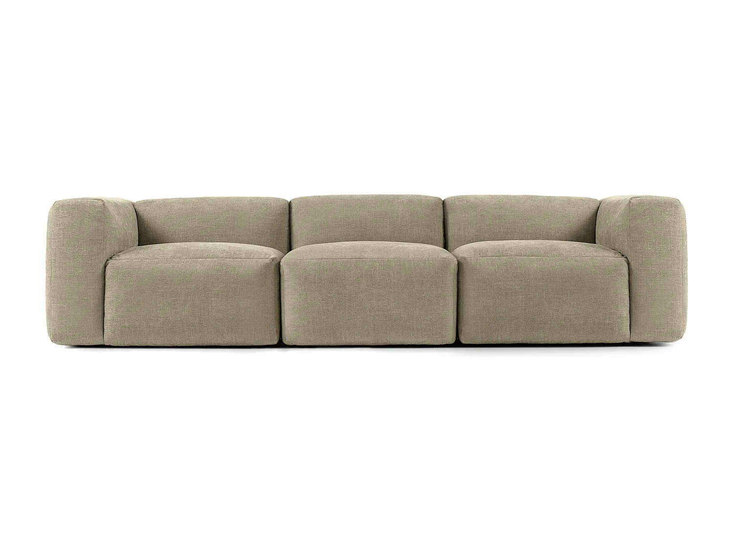 Sofa 3 Sitzer mit extrem weicher und bequemer Sitz - gelb - BUFFO