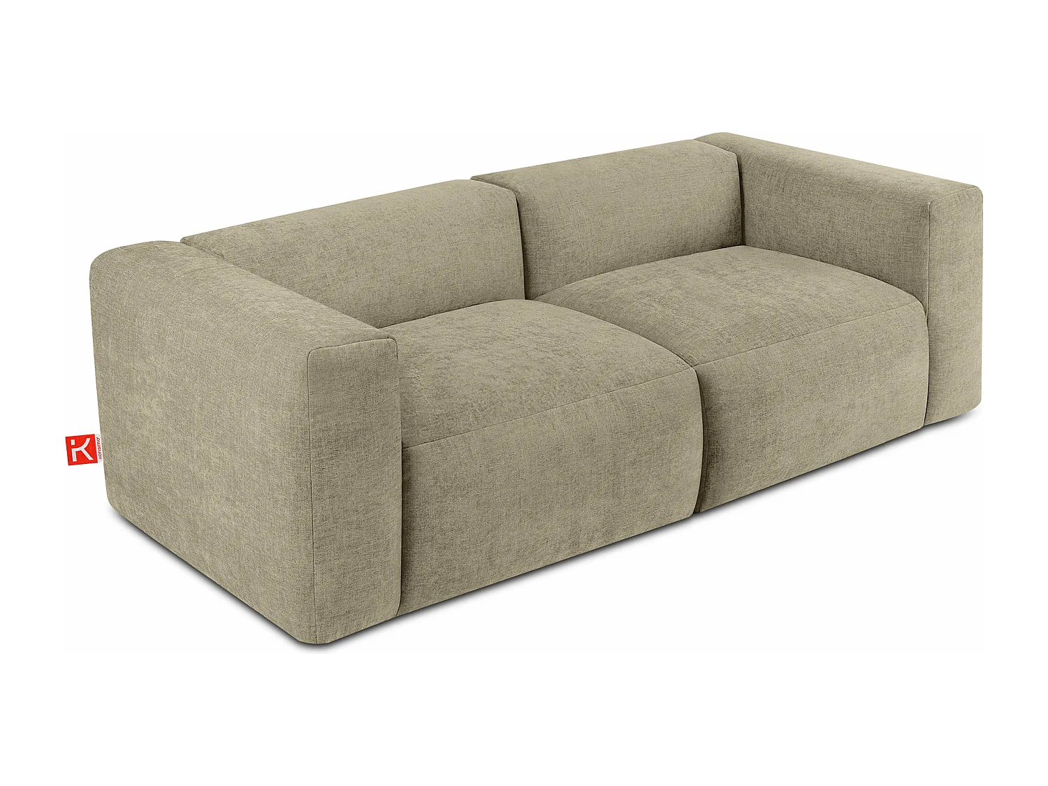 Sofa 2,5 Sitzer mit extrem weicher und bequemer Sitz - gelb - BUFFO