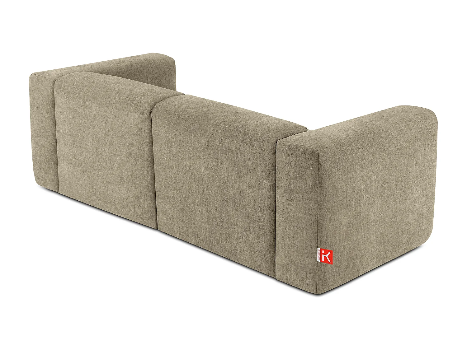 Sofa 2,5 Sitzer mit extrem weicher und bequemer Sitz - gelb - BUFFO