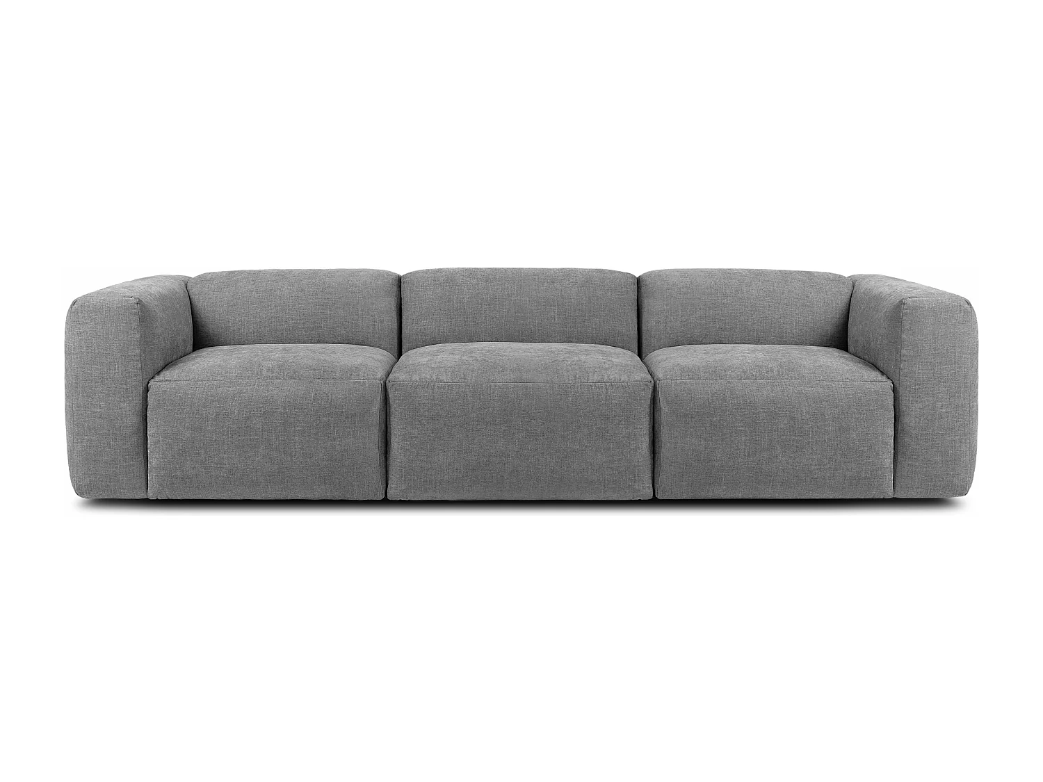 Sofa 3 Sitzer mit extrem weicher und bequemer Sitz - hellgrau - BUFFO