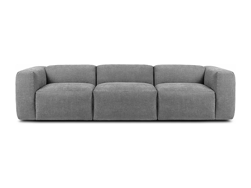 Sofa 3 Sitzer mit extrem weicher und bequemer Sitz - hellgrau - BUFFO