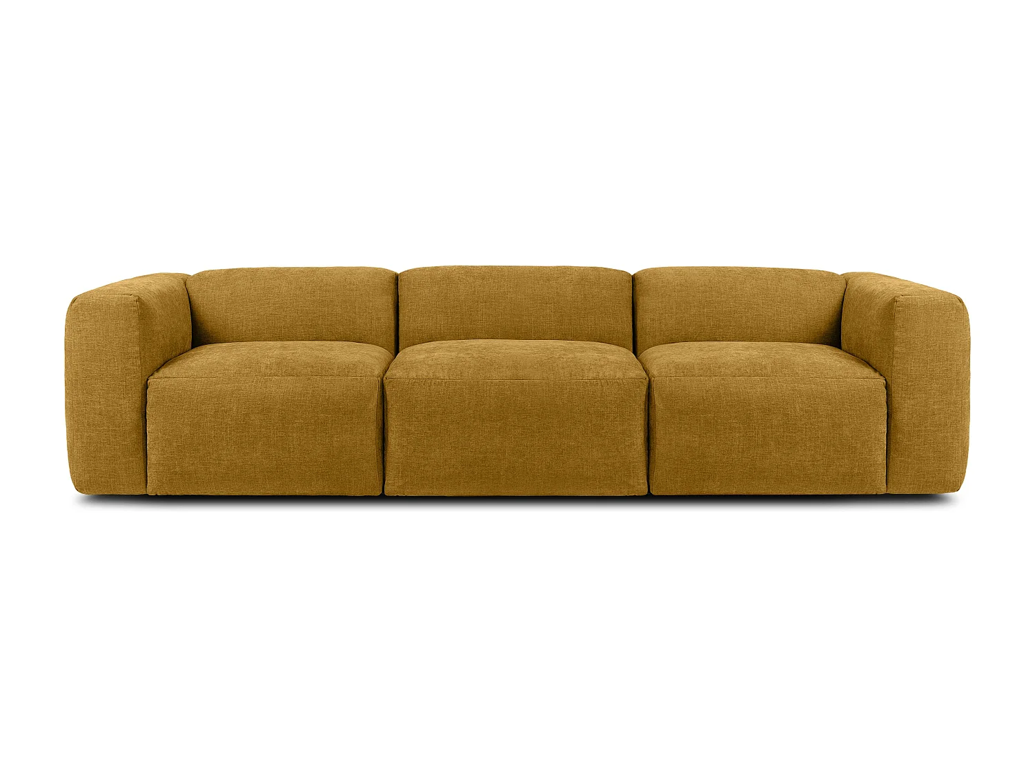 Sofa 3 Sitzer mit extrem weicher und bequemer Sitz - gelb - BUFFO