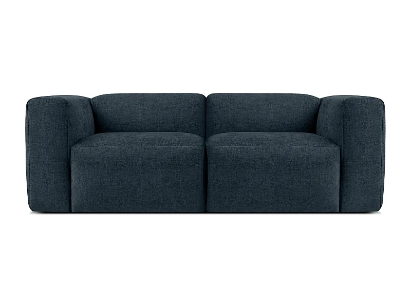 Sofa 2 Sitzer mit extrem weicher und bequemer Sitz - dunkelblau - BUFFO