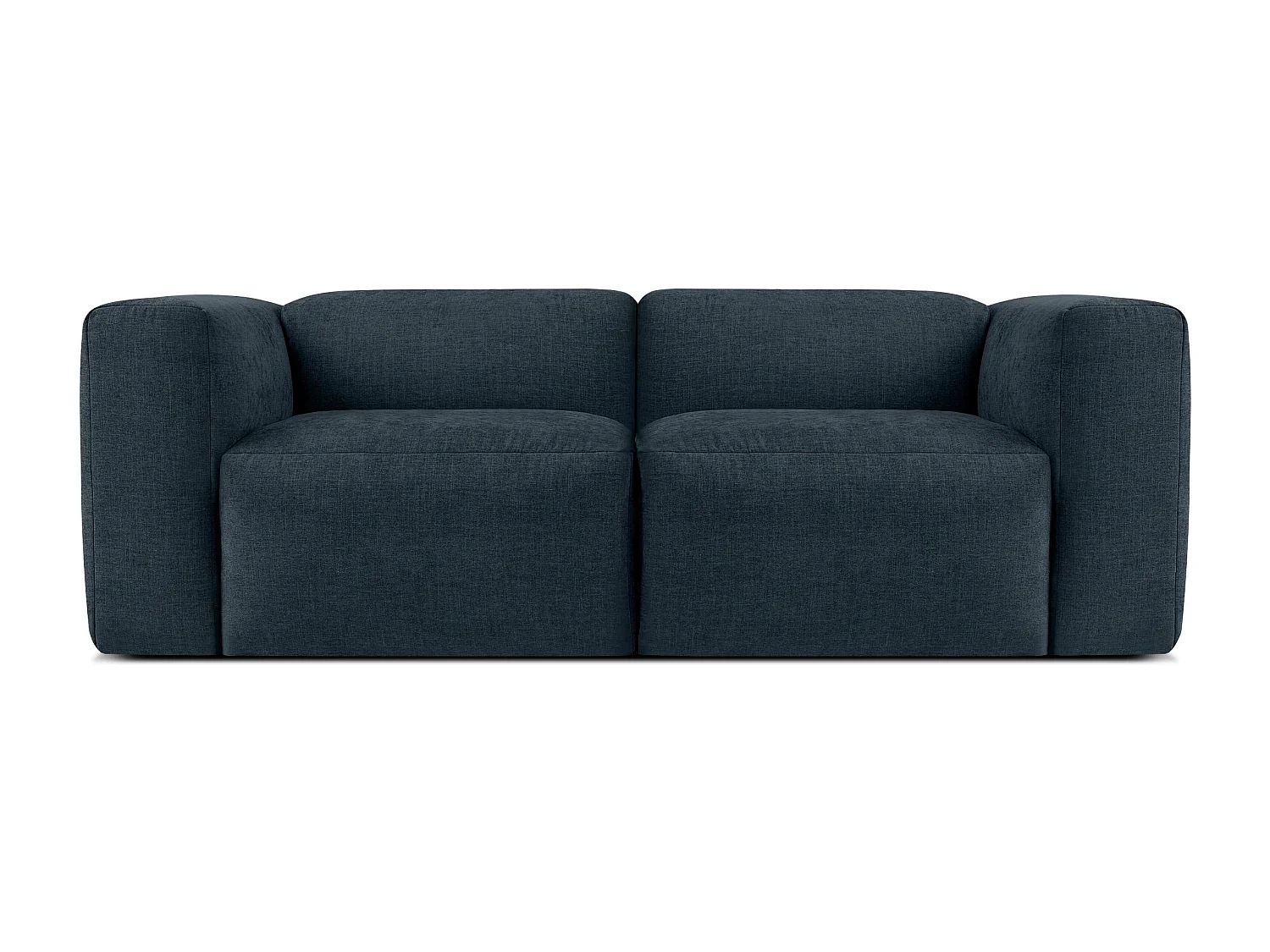 Sofa 2 Sitzer mit extrem weicher und bequemer Sitz - dunkelblau - BUFFO