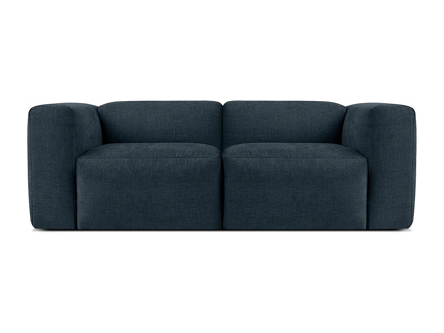 Sofa 2 Sitzer mit extrem weicher und bequemer Sitz - dunkelblau - BUFFO