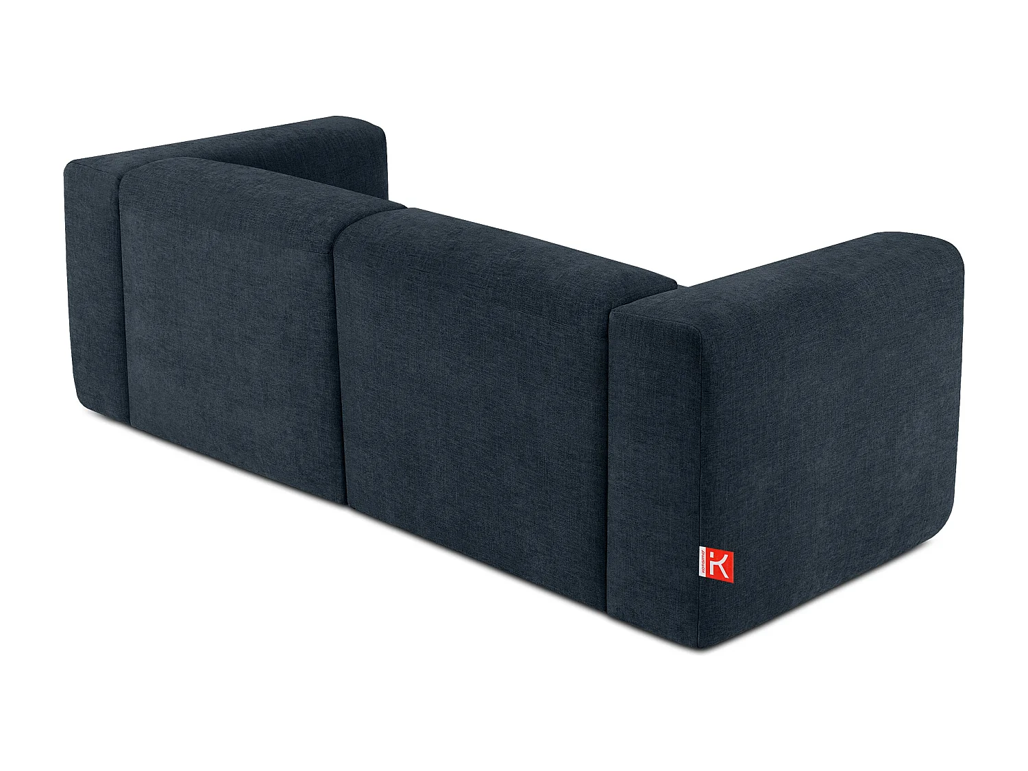 Sofa 2 Sitzer mit extrem weicher und bequemer Sitz - dunkelblau - BUFFO