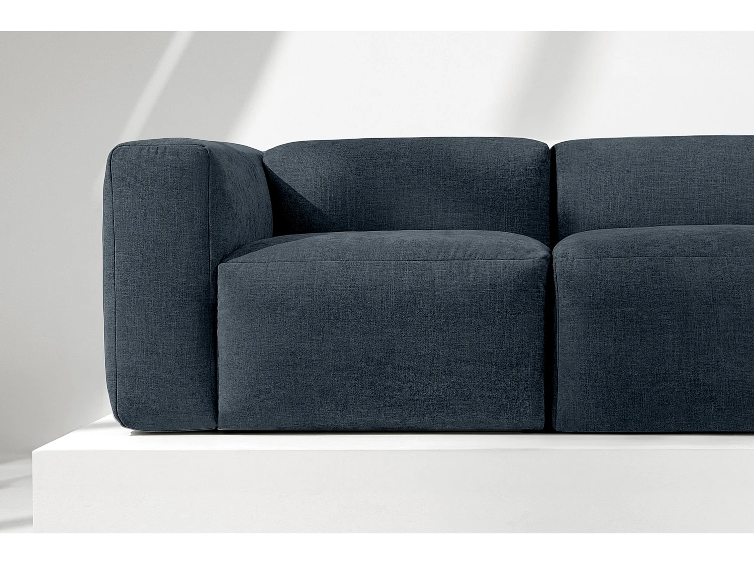 Sofa 2 Sitzer mit extrem weicher und bequemer Sitz - dunkelblau - BUFFO