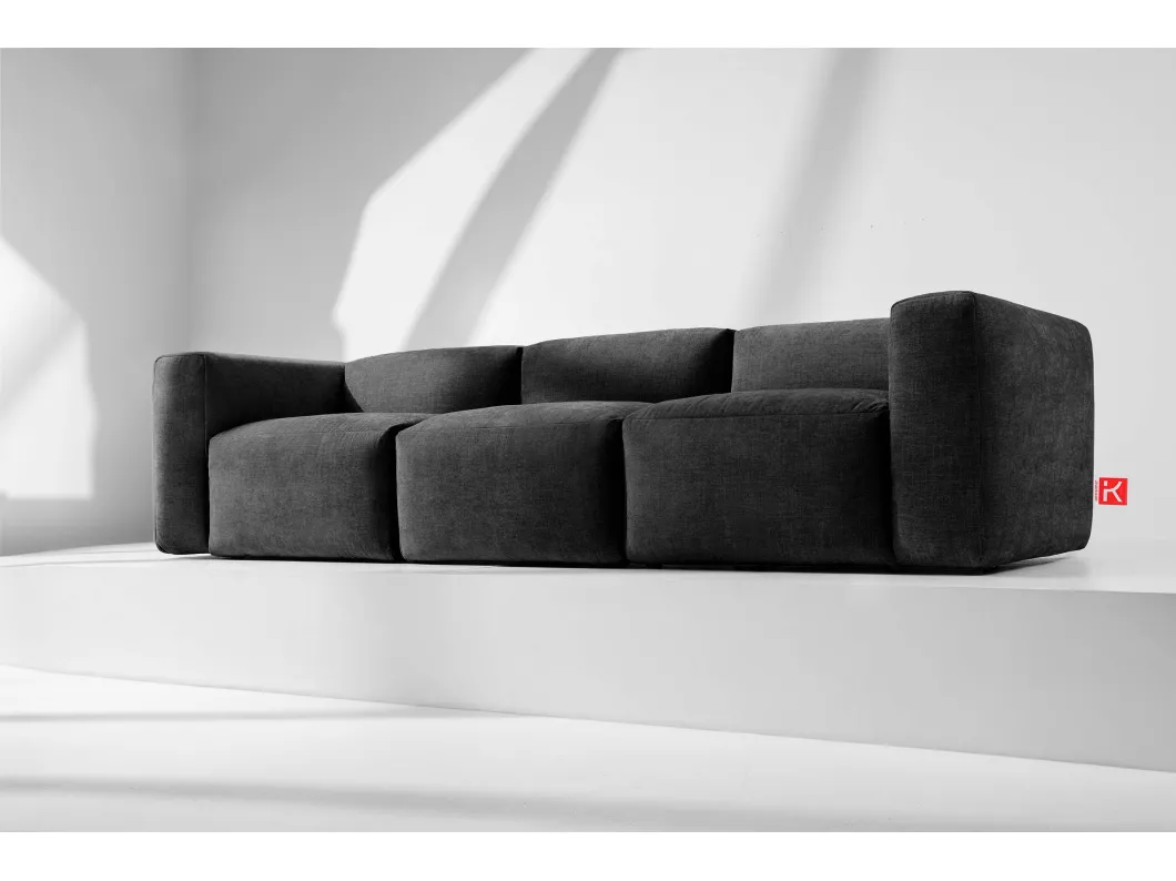 Kauf Unique Sofa 3 Sitzer mit extrem weicher und bequemer Sitz - grau - BUFFO